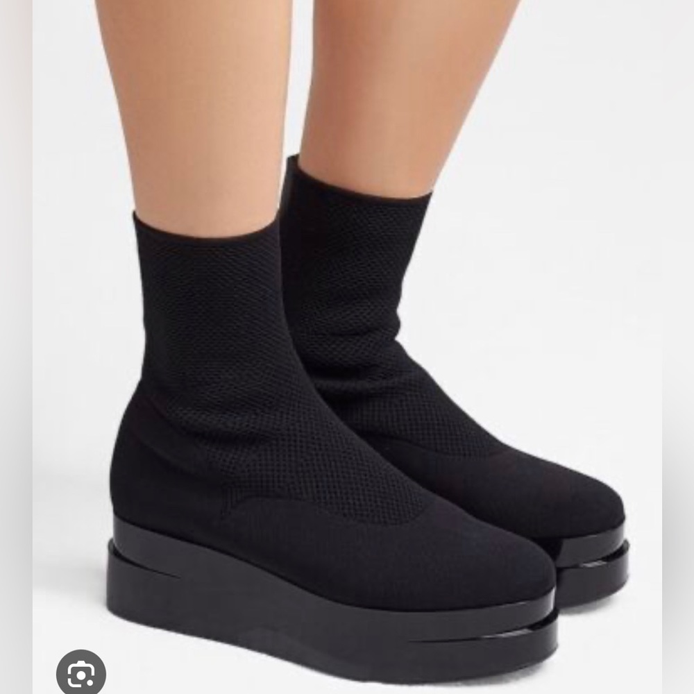 Robert Clergerie Laissaa Lambskin Sock Boots 5